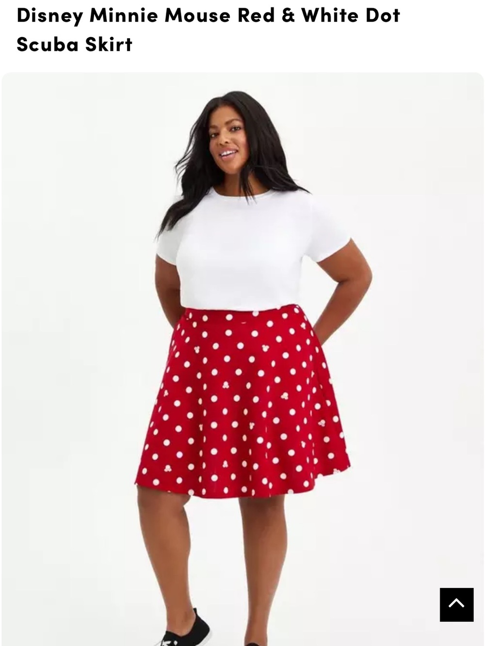 Torrid Red Polka Dot Skirt Size 2